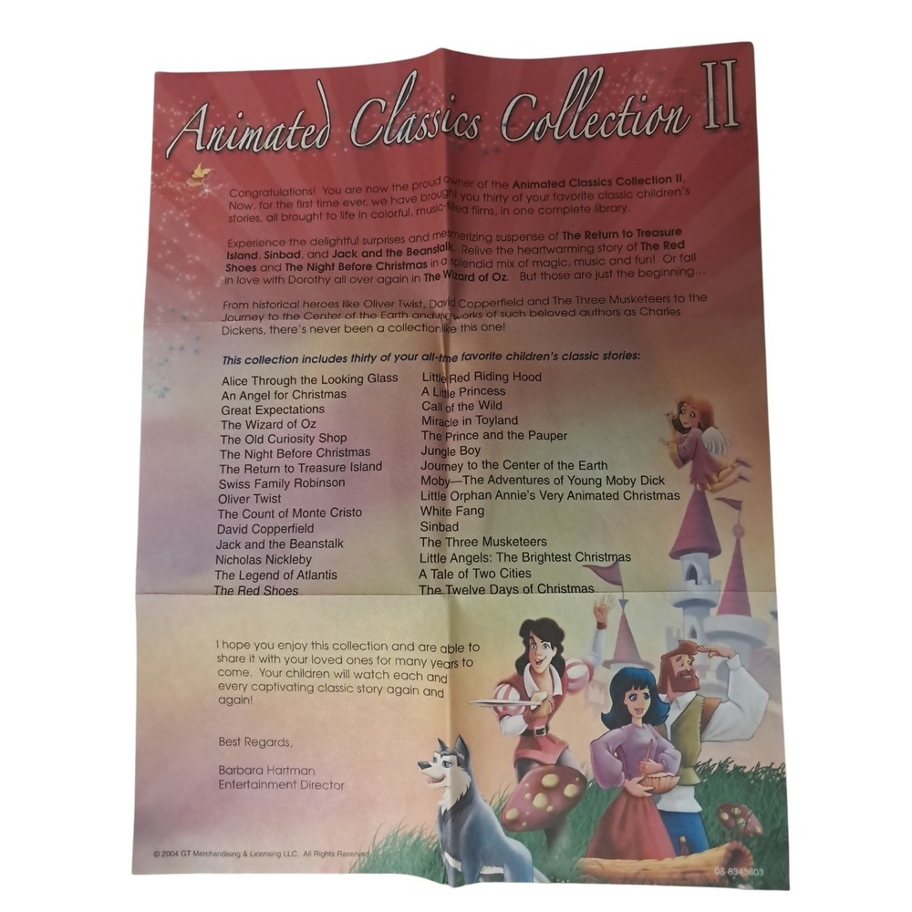 ANIMATED CLASSICS COLLECTION.  14 DISK, 28 MOVIES INCLUDED.